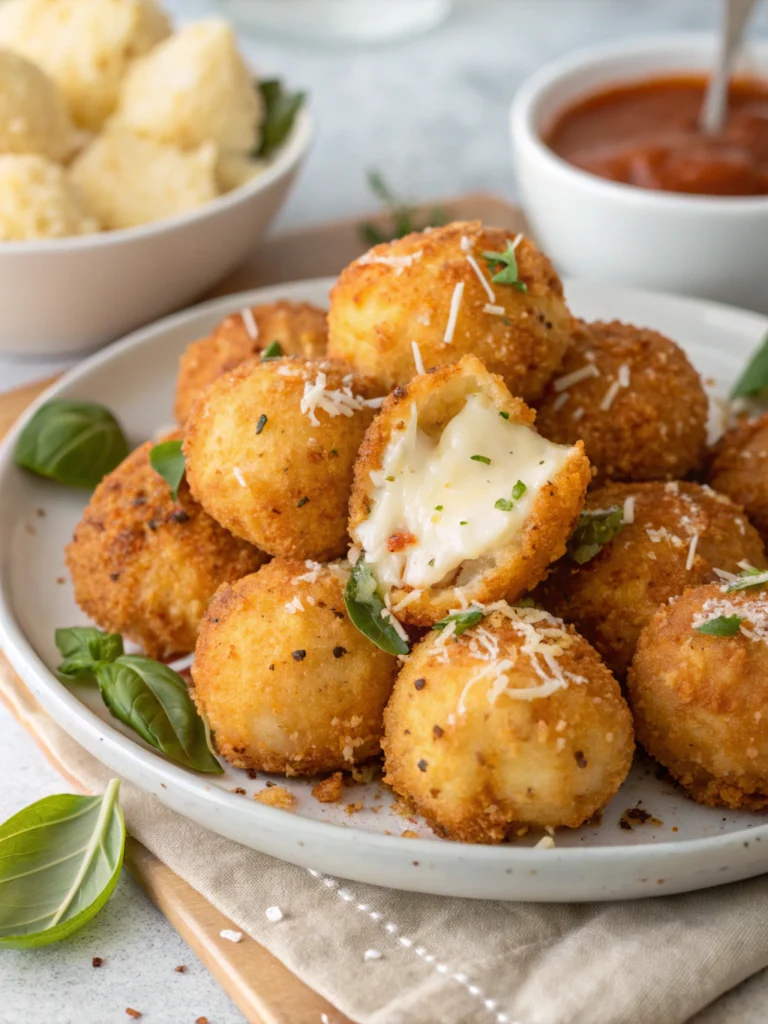 Cheesy Parmesan Mozzarella Bites