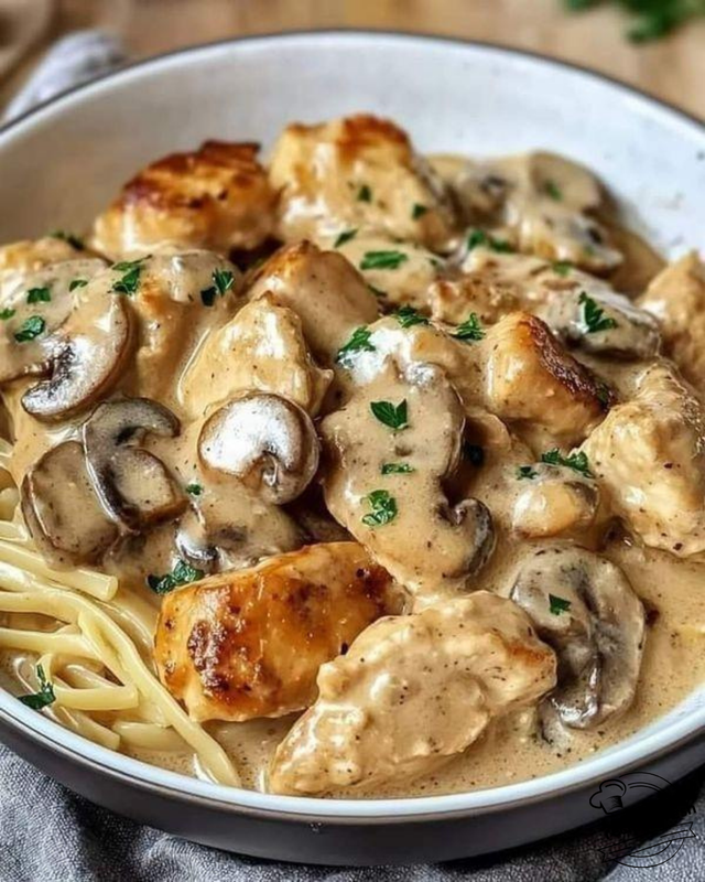 Creamy Chicken Stroganoff with Mushrooms - The Perfect Comfort Dish