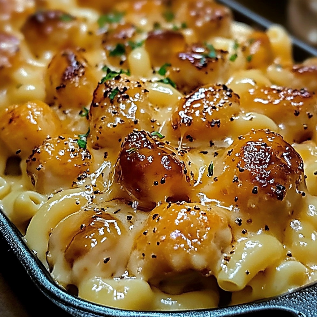 Creamy Honey Pepper Chicken Mac and Cheese Delight