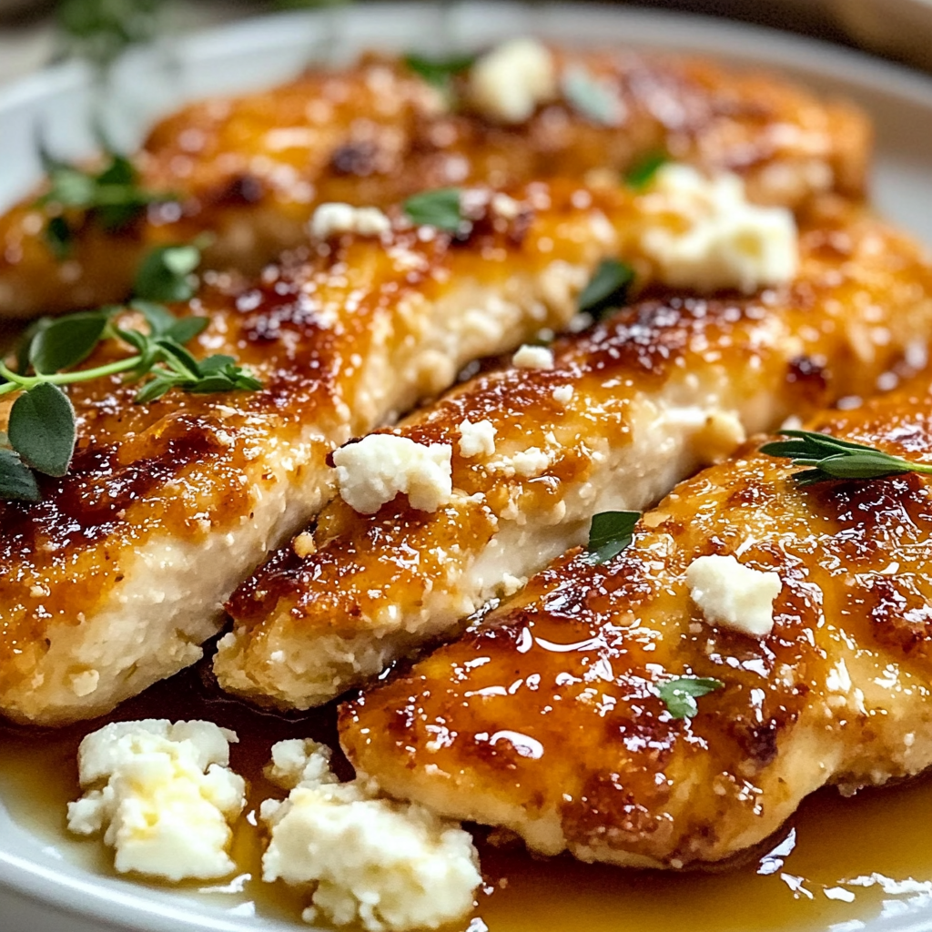 Crispy Hot Honey Feta Chicken