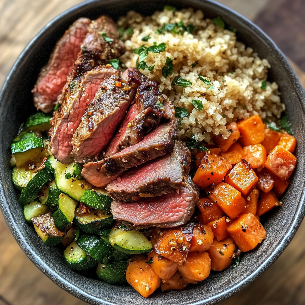 Easy Keto Lamb & Veggie Bowl