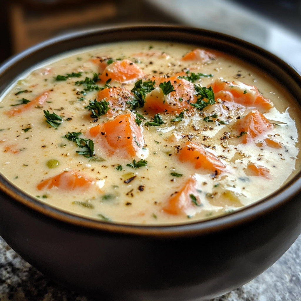 Easy Keto Smoked Salmon Chowder