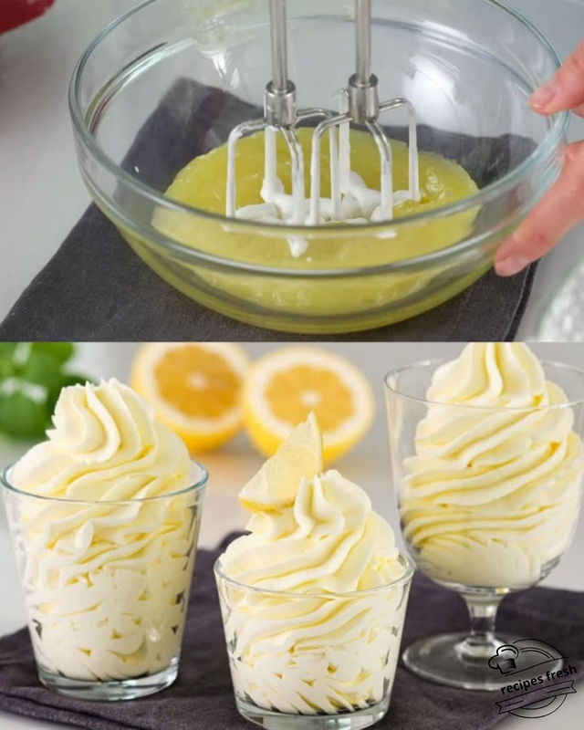 Healthy Lemon Cream: Egg-Free, Refined Sugar-Free, Just a Light and Delicious Treat