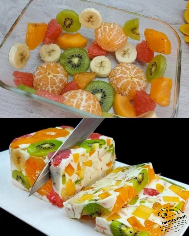 Healthy and Delicious Milk and Fruit Dessert Recipe without Gelatin