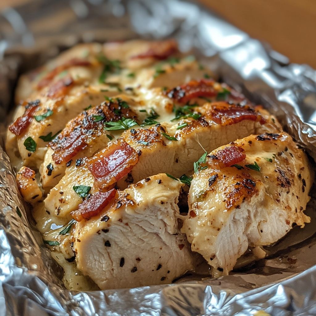 Keto Chicken, Bacon & Ranch Foil Packets