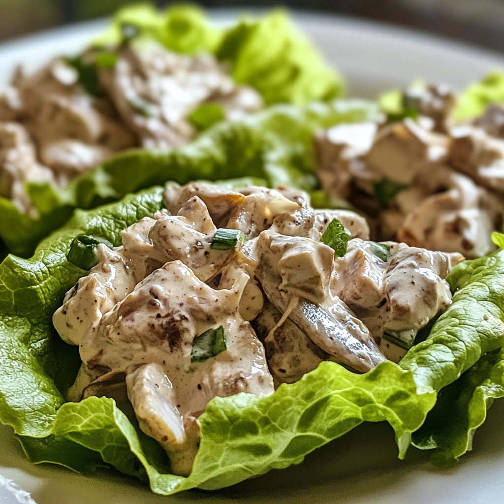 Keto Creamy Sardine Salad with Lettuce Wraps
