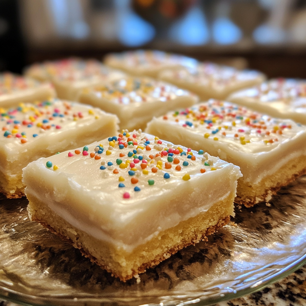 Keto Frosted Sugar Cookie Bars