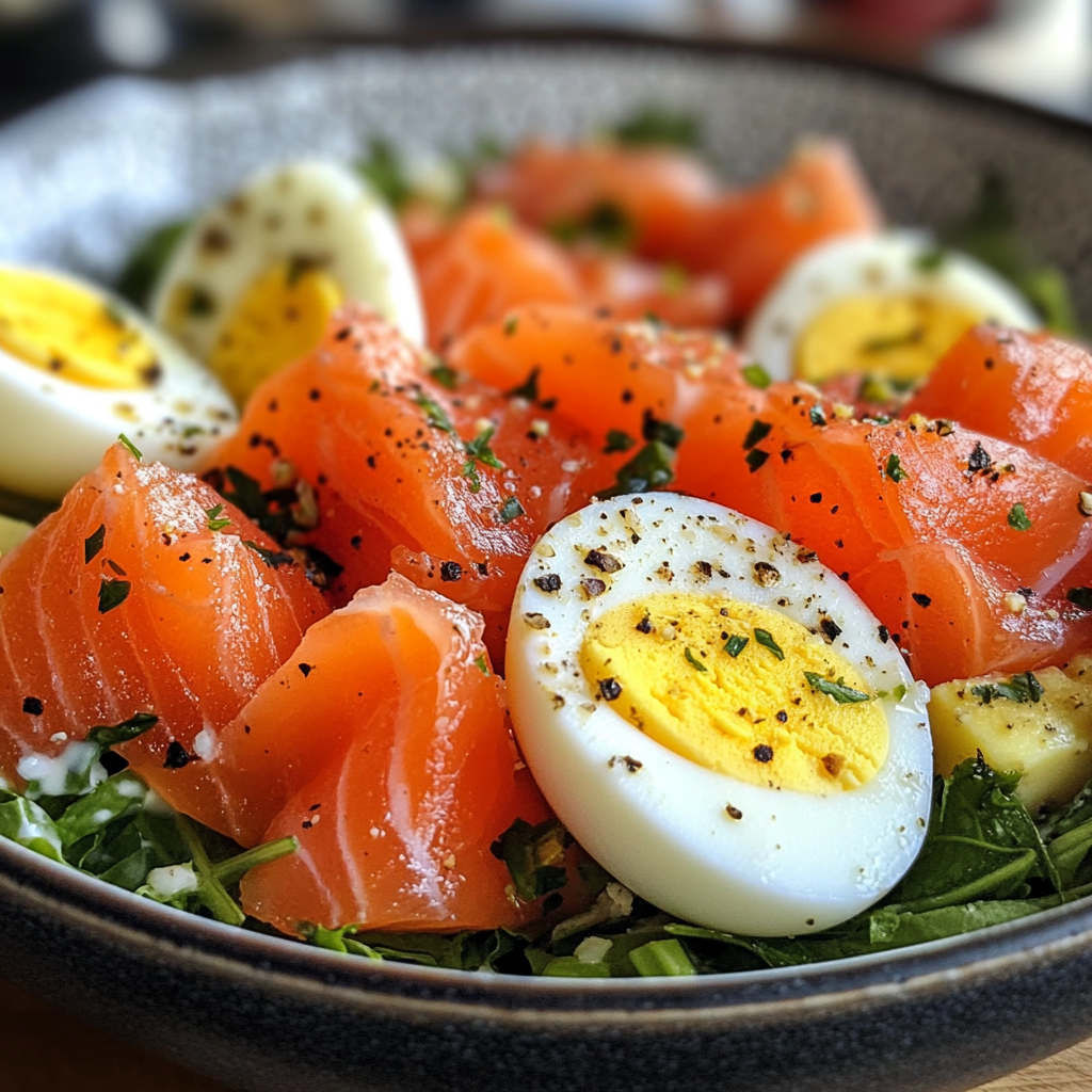 Keto Smoked Salmon & Egg Salad