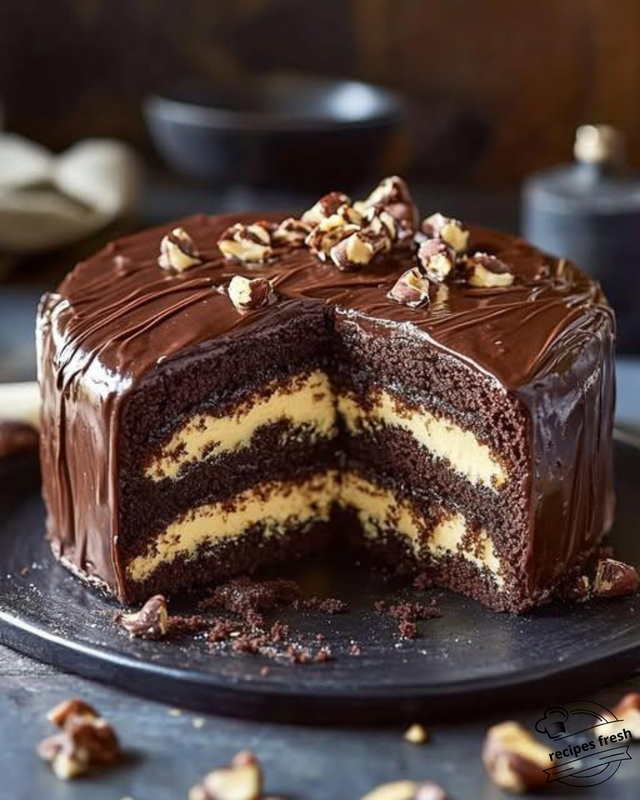 Marbled Chocolate and Hazelnut Cake: A Rich and Indulgent Treat for a Sweet Moment