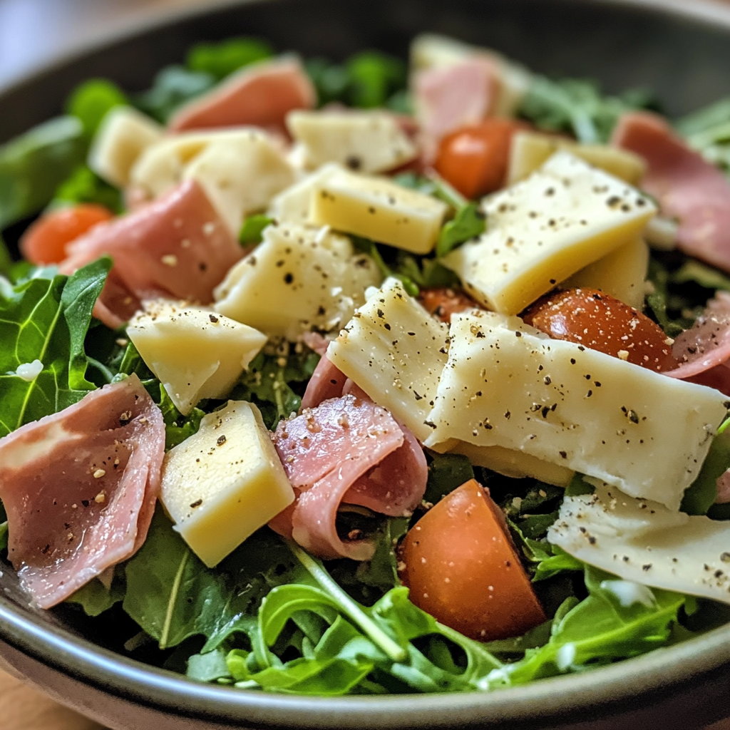 Quick Ham & Cheese Keto Salad
