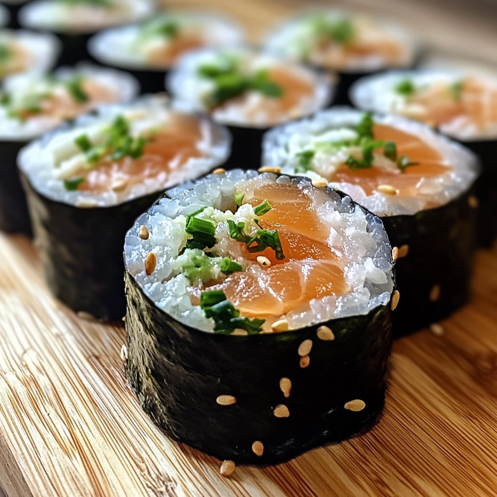 Quick Keto Smoked Salmon Sushi Rolls